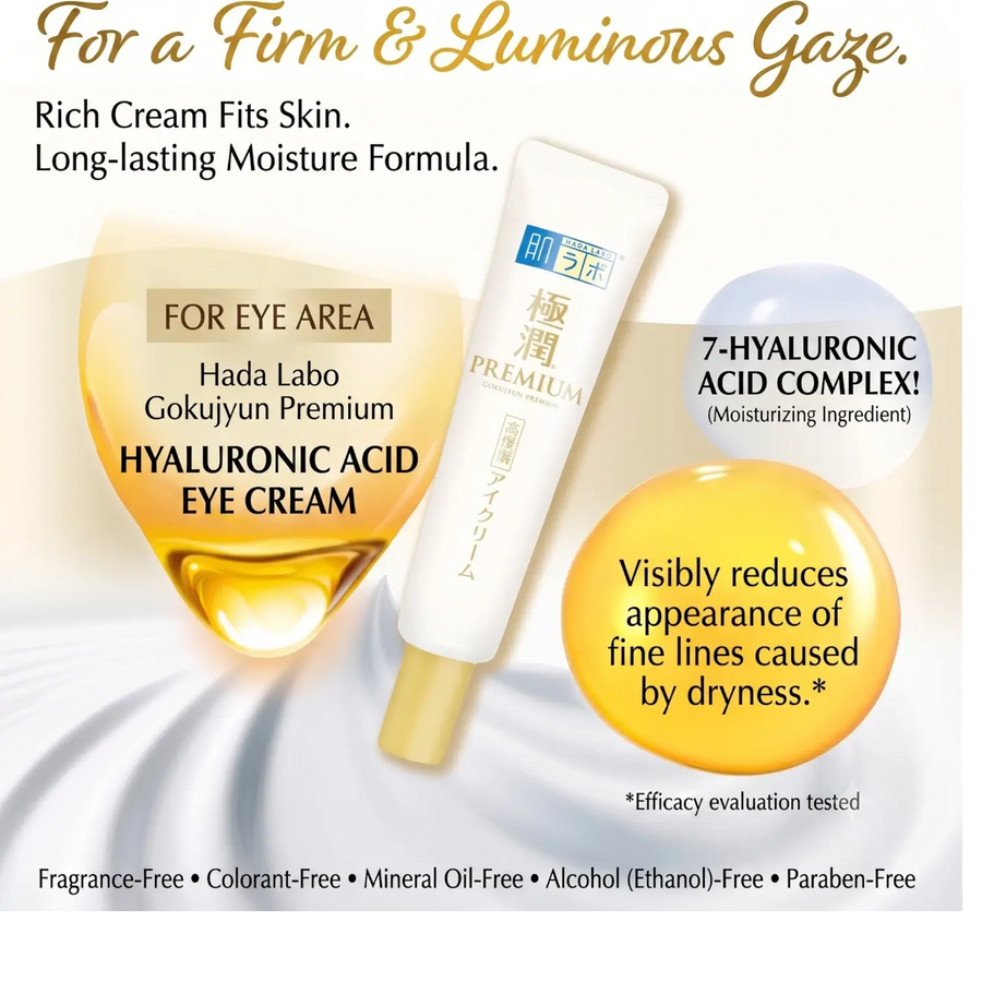 Hada Labo Gokujyun Premium Hyaluronic Eye Cream 20g