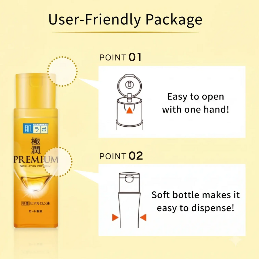 Hada Labo Gokujyun Premium Hyaluronic Acid Lotion 170ml – Intense Hydration Toner