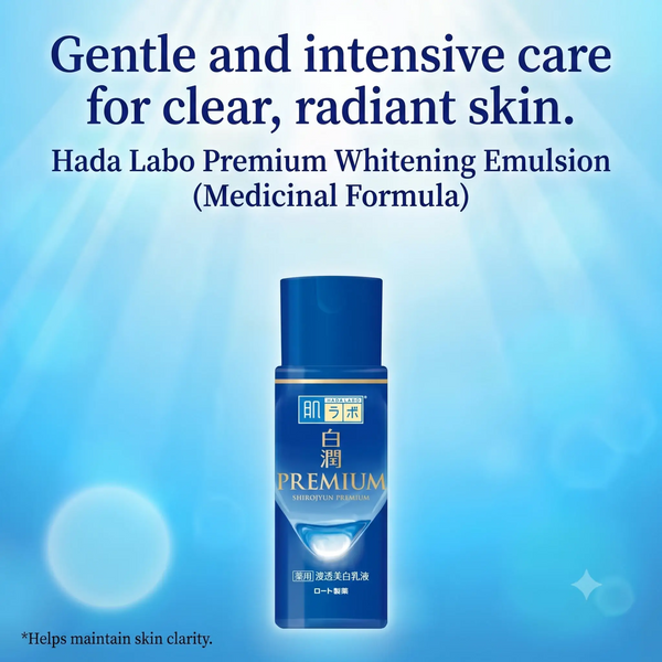 Hada Labo Shirojyun Premium Milky Lotion 140ml – Brightening Emulsion