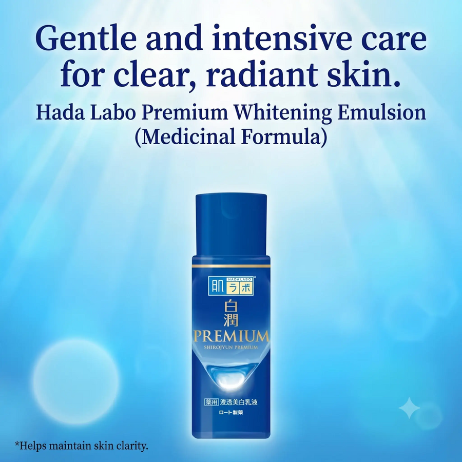 Hada Labo Shirojyun Premium Milky Lotion 140ml – Brightening Emulsion