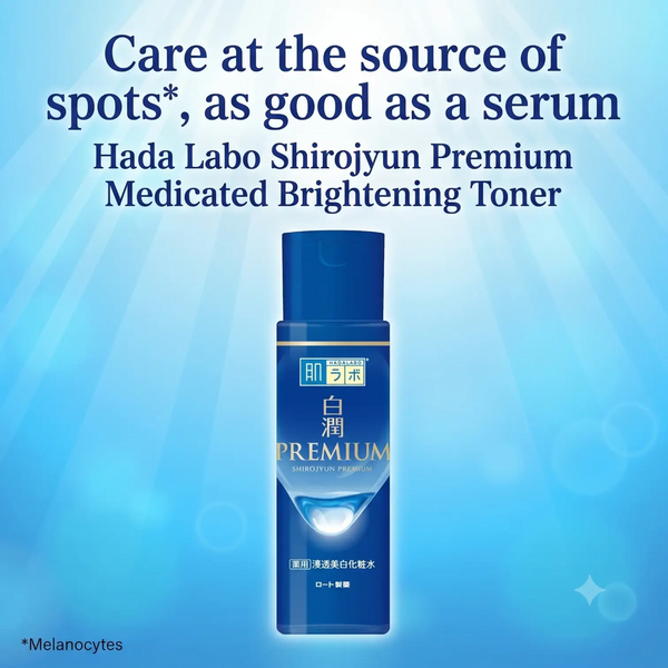 Hada Labo Shirojyun Premium Whitening Lotion 170ml – Medicated Brightening Toner