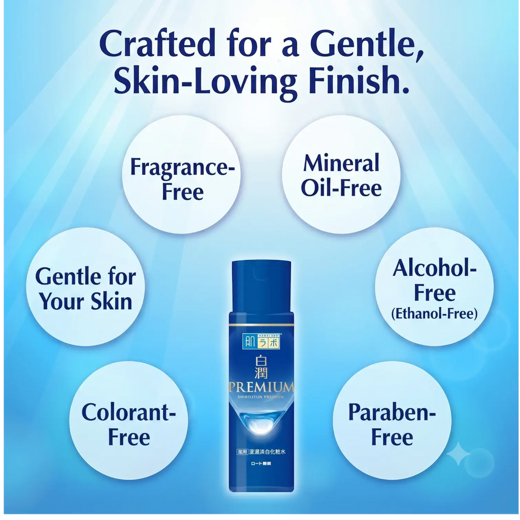 Hada Labo Shirojyun Premium Whitening Lotion 170ml – Medicated Brightening Toner