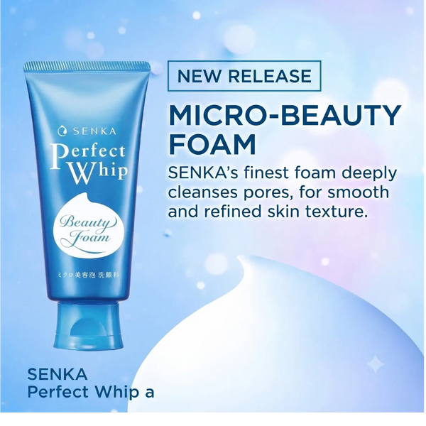 Senka Perfect Whip 120g – Rich Foam Facial Cleanser