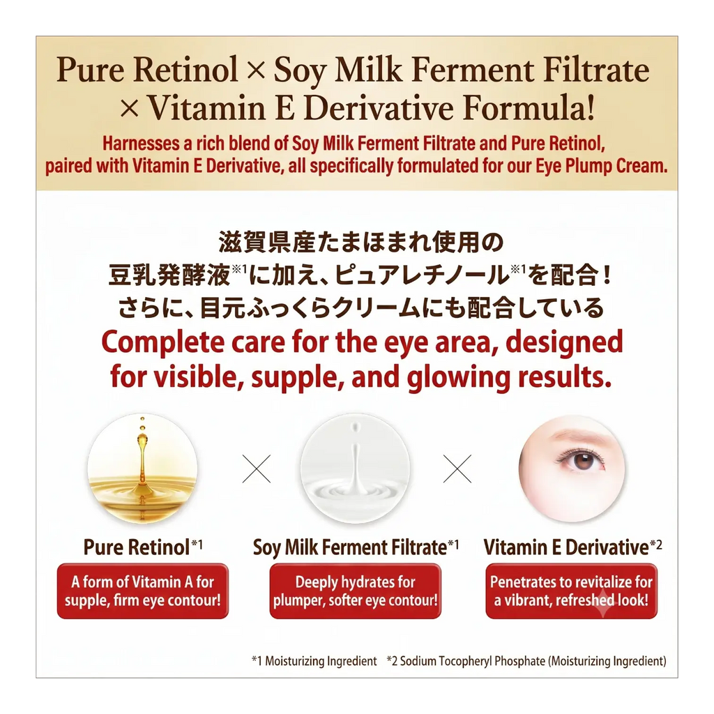 Sana Nameraka Honpo Soy Milk Wrinkle Eye Cream N 20g – Retinol Eye Care