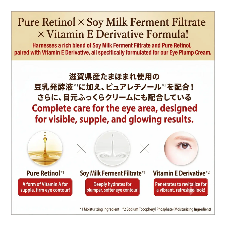 Sana Nameraka Honpo Soy Milk Wrinkle Eye Cream N 20g – Retinol Eye Care