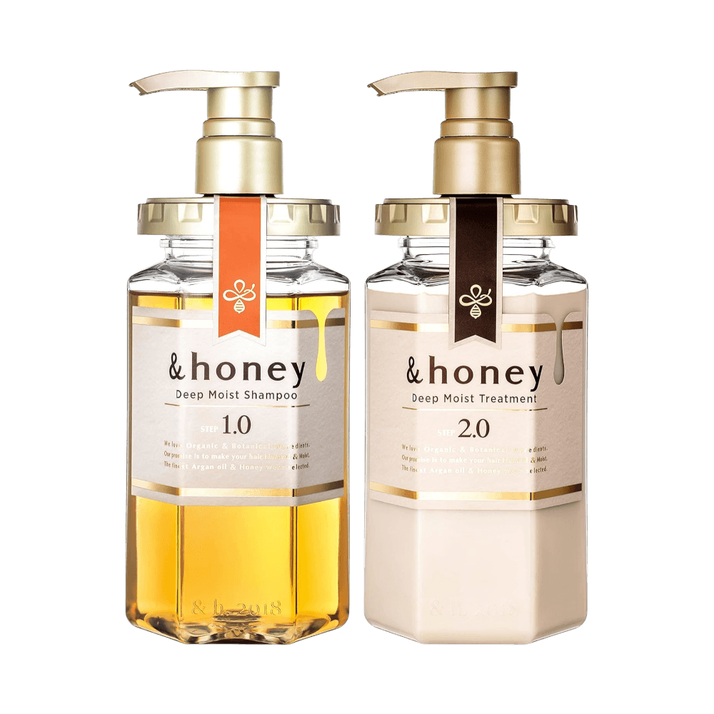 Intense hair hydration from And Honey Deep Moist Japanese Shampoo and Treatment Set