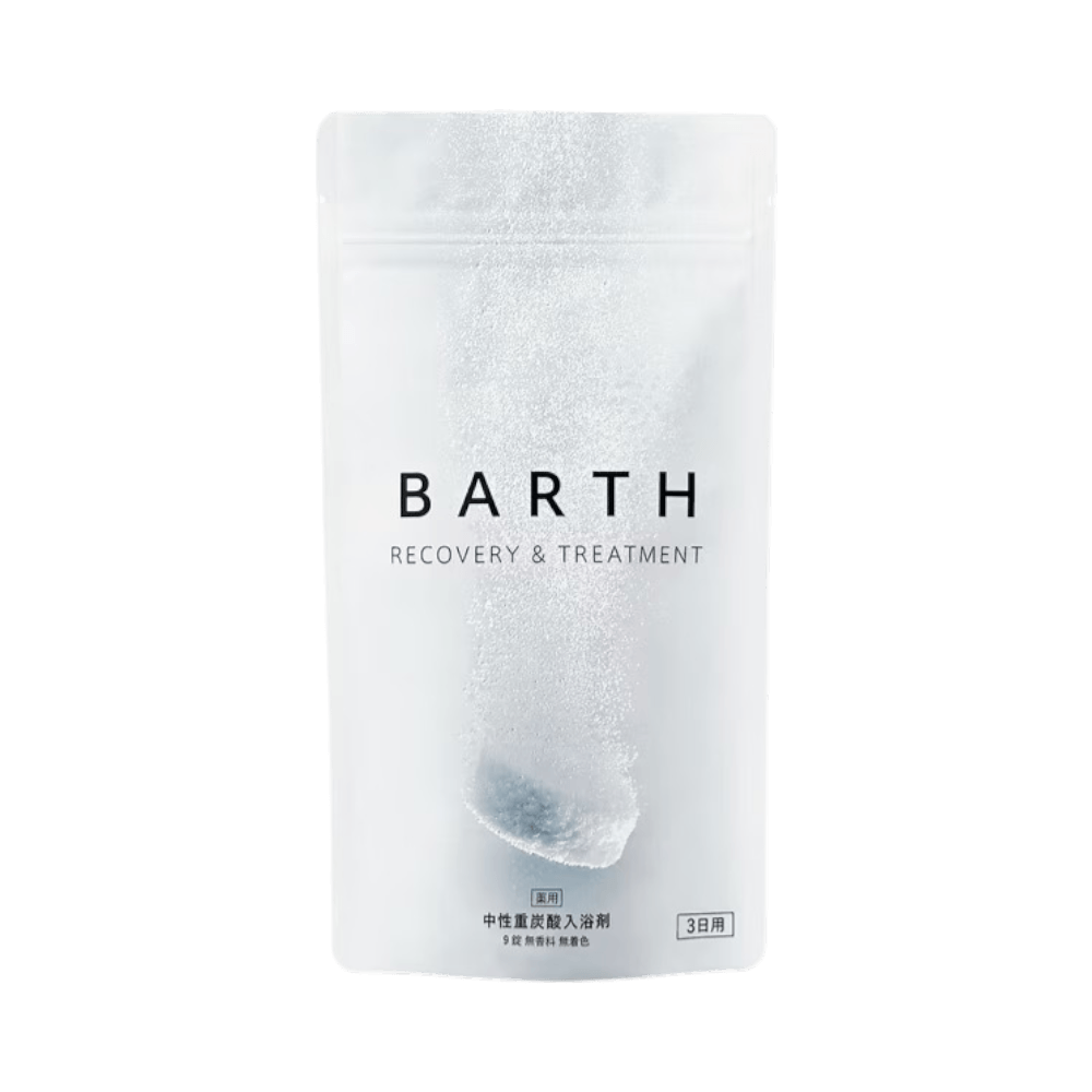 Recovery and carbonated soak from Barth Neutral Japanese Bath Tablets for sleep