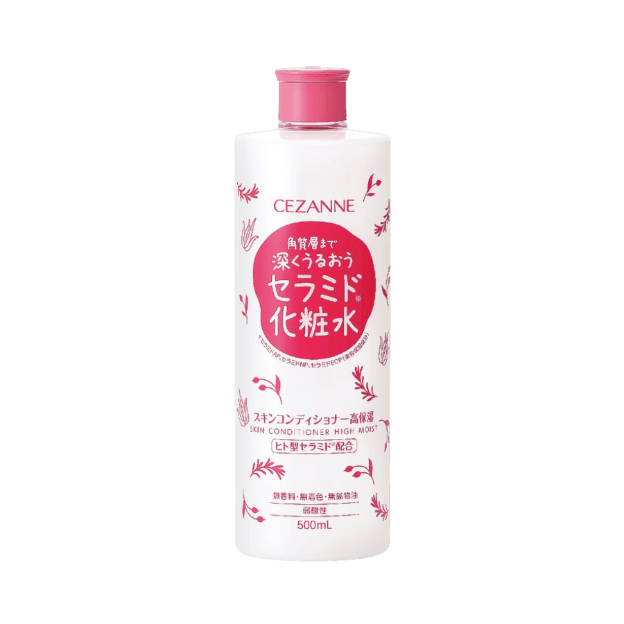 Cezanne Skin Conditioner High Moist 500ml deep hydration for soft bright skin