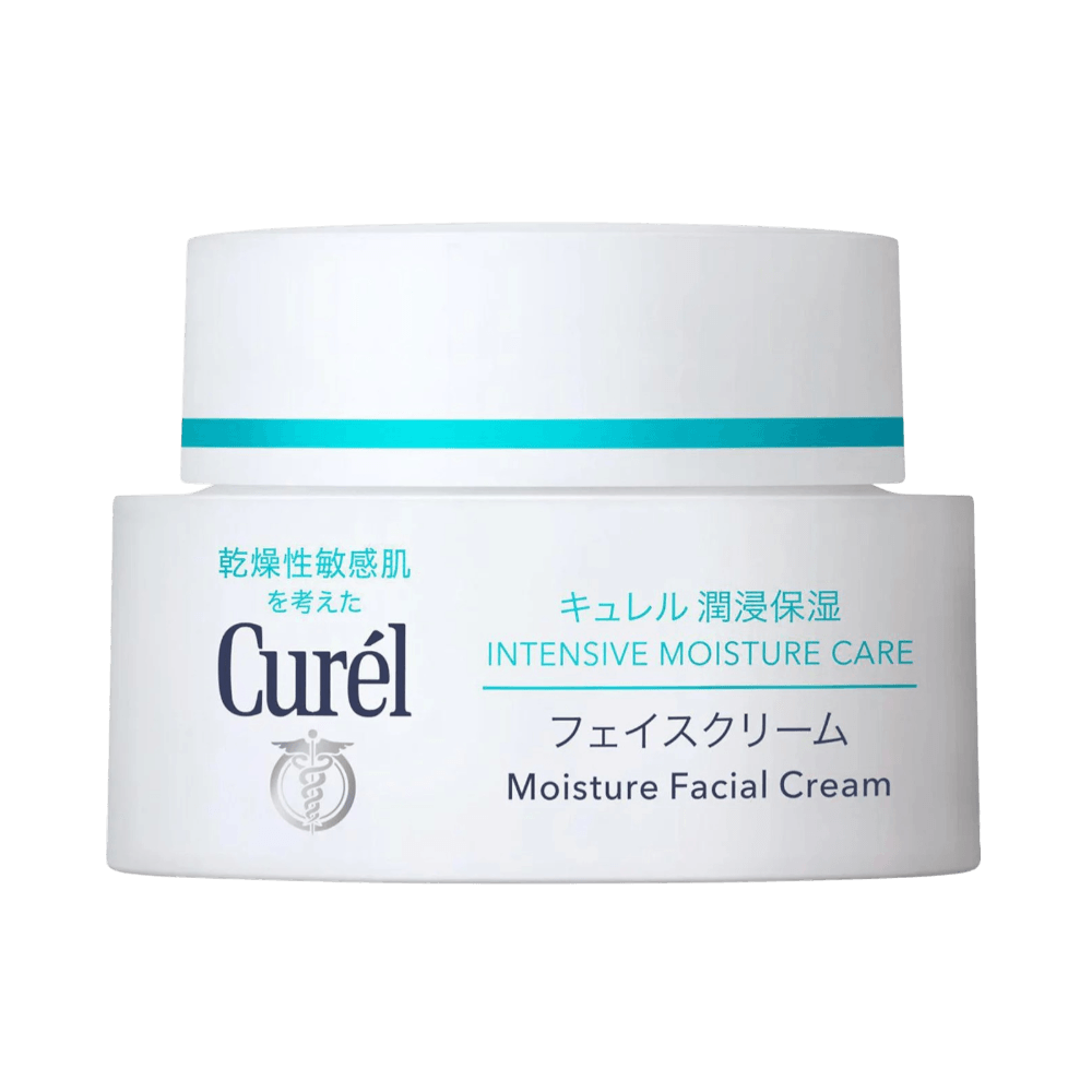 Japanese ceramide face cream Curel Intensive Moisture for sensitive dry skin care
