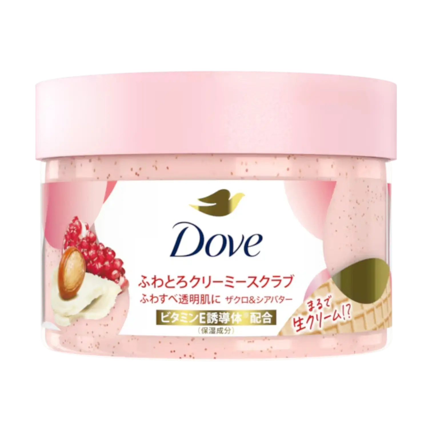 Dove Creamy Body Scrub Pomegranate and Shea Butter 298g authentic Japan Version exfoliating body scrub available in Pakistan
