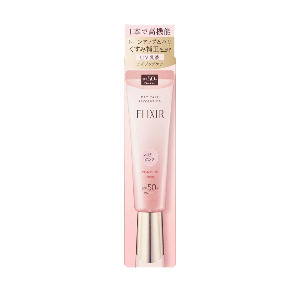 Elixir Day Care Revolution Tone Up Baby Pink 35g daytime emulsion for a naturally bright and firm complexion
