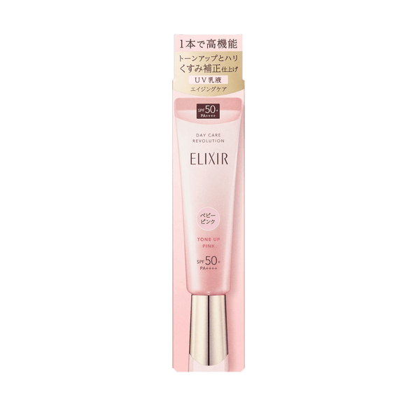 Elixir Day Care Revolution Tone Up Baby Pink 35g daytime emulsion for a naturally bright and firm complexion