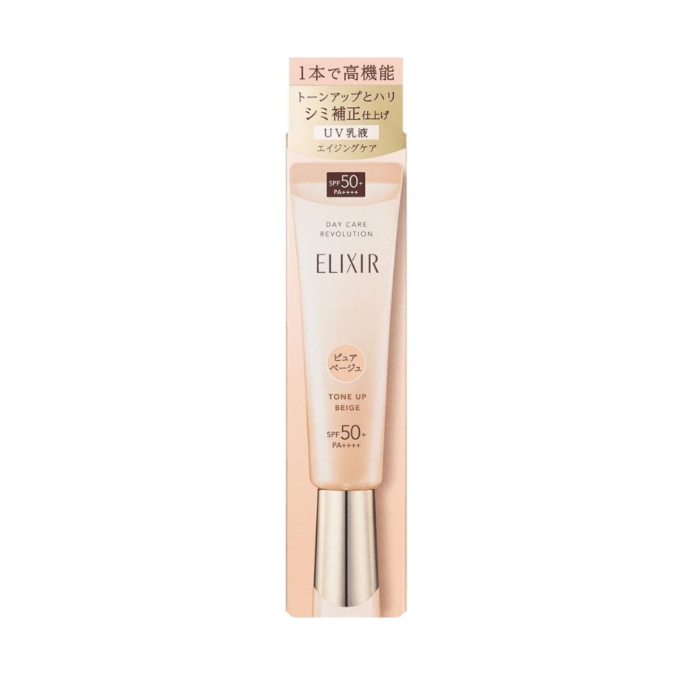 Elixir Day Care Revolution Tone Up Pure Beige 35g daytime emulsion with SPF50+ PA++++ for a firm and bright complexion