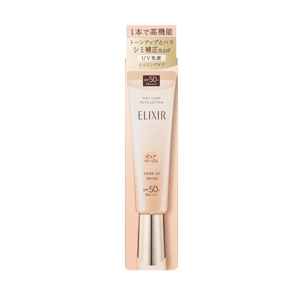Elixir Day Care Revolution Tone Up Pure Beige 35g daytime emulsion with SPF50+ PA++++ for a firm and bright complexion