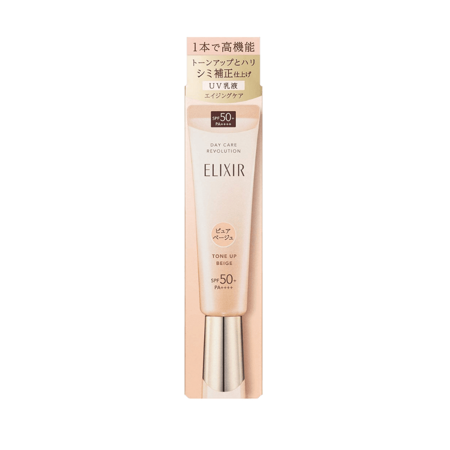 Elixir Day Care Revolution Tone Up Pure Beige 35g daytime emulsion with SPF50+ PA++++ for a firm and bright complexion