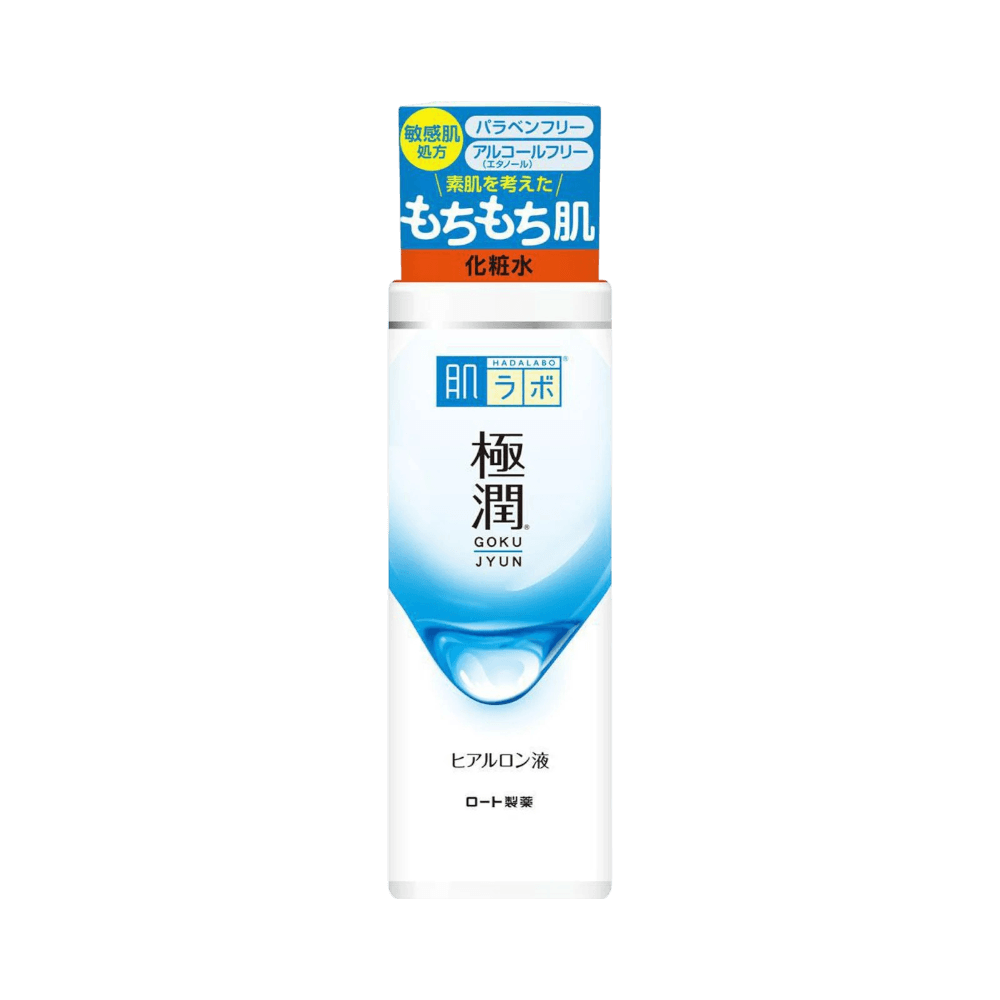 Daily hyaluronic acid hydration from Hada Labo Gokujyun Japanese Moisturizing Lotion