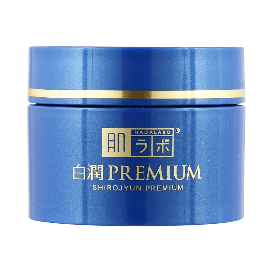 Hada Labo Shirojyun Premium Whitening Cream 50g Japanese brightening cream for dark spots and hydrated skin in Pakistan
