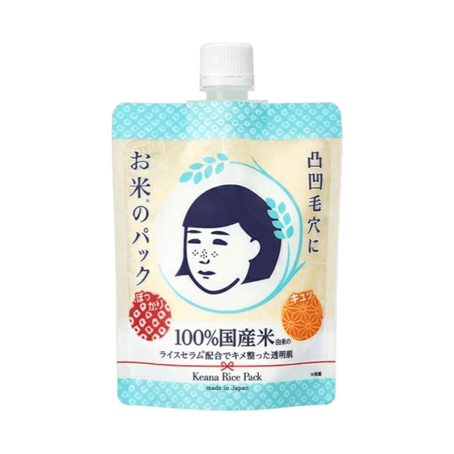 Japanese wash-off mask for blackheads and smooth skin: Keana Nadeshiko Rice Pack