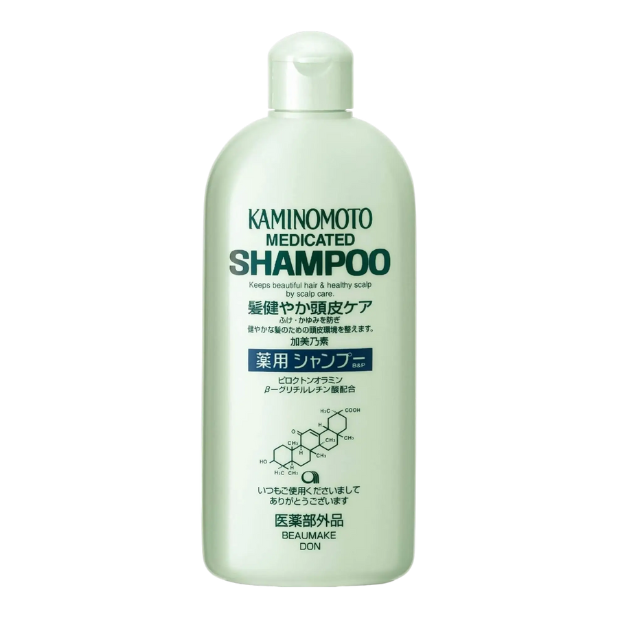 Kaminomoto Medicated Shampoo B&P 300ml authentic Japan Version anti-dandruff scalp care shampoo available in Pakistan
