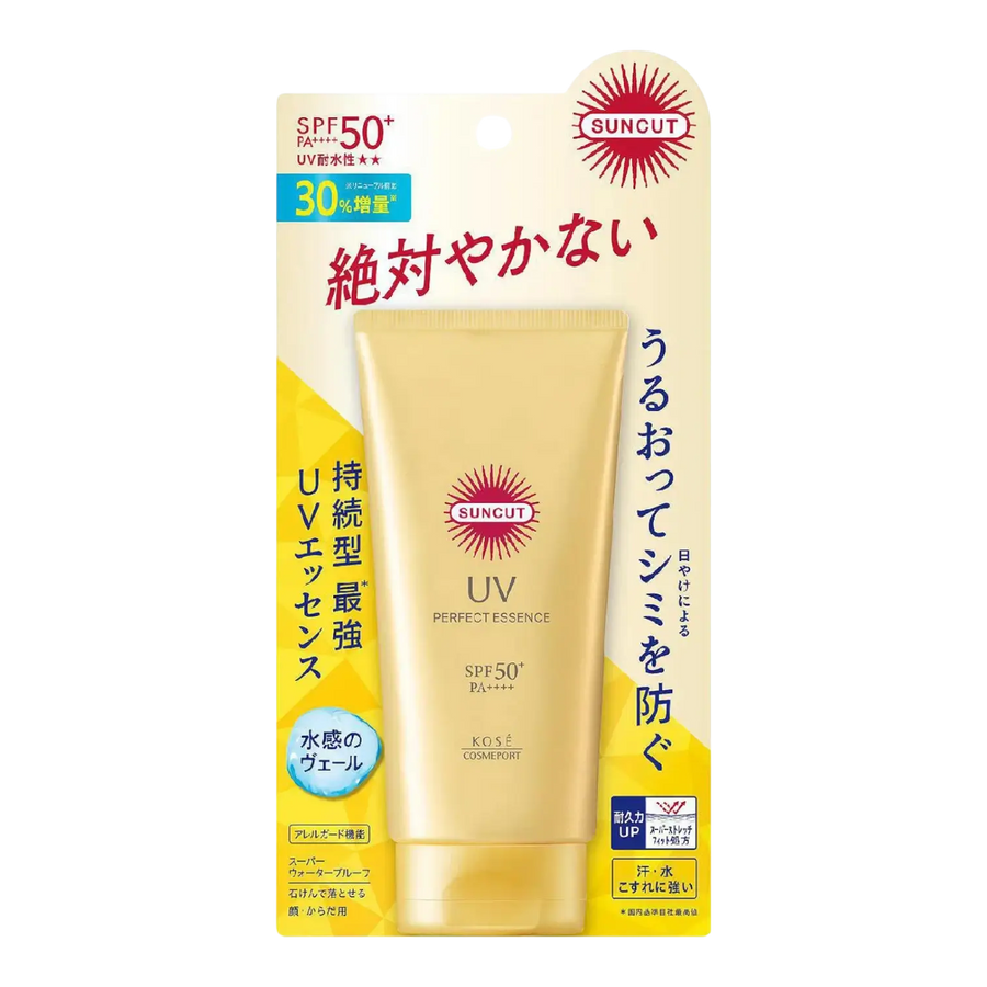 KOSE Cosmeport SUNCUT Perfect UV Essence N SPF50+ PA++++ 80g authentic Japan version lightweight sunscreen available in Pakistan