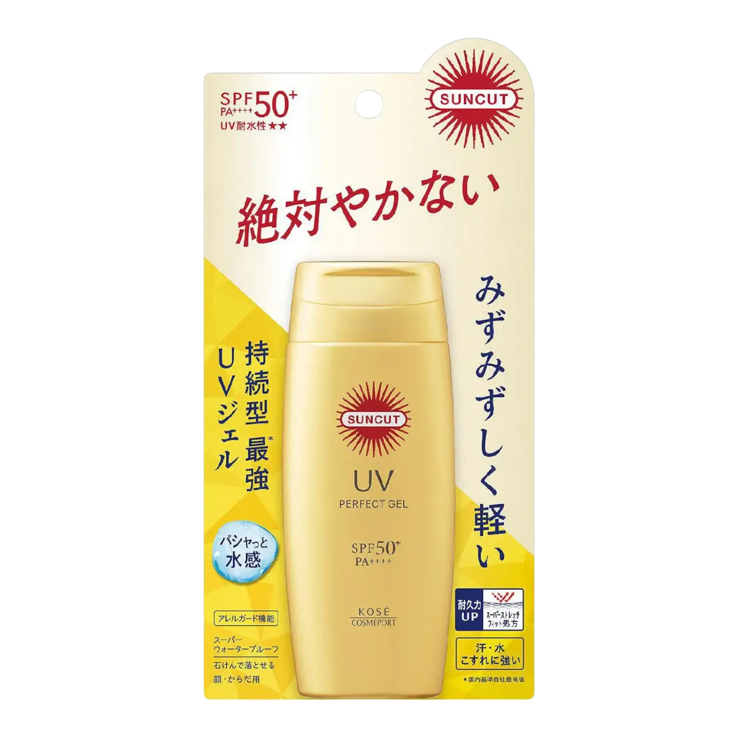 KOSE Cosmeport SUNCUT Perfect UV Gel N SPF50+ PA++++ 80g authentic Japan version lightweight sunscreen gel for face and body available in Pakistan