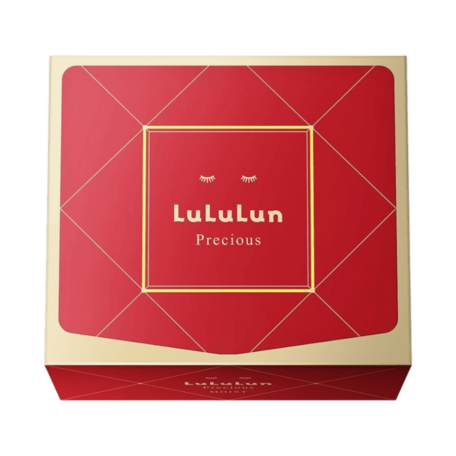Lululun Precious Red Japanese Face Mask for anti-aging and deep barrier hydration