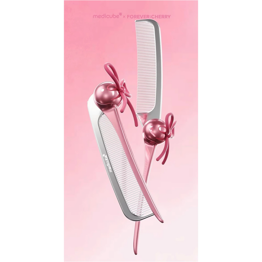 MEDICUBE Ribbon Cherry Beauty Shine Comb anti-static hair comb for smooth glossy hair in Pakistan
