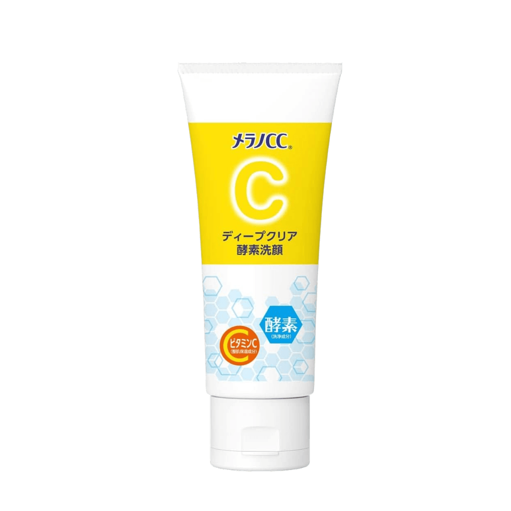 Melano CC Deep Clear Enzyme Cleanser 130g brightening face wash with enzymes and vitamin C for deep pore cleansing and clearer skin