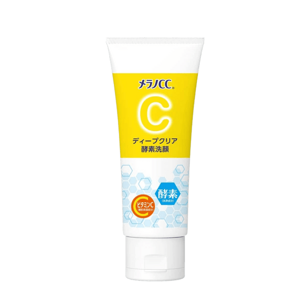 Melano CC Deep Clear Enzyme Cleanser 130g brightening face wash with enzymes and vitamin C for deep pore cleansing and clearer skin