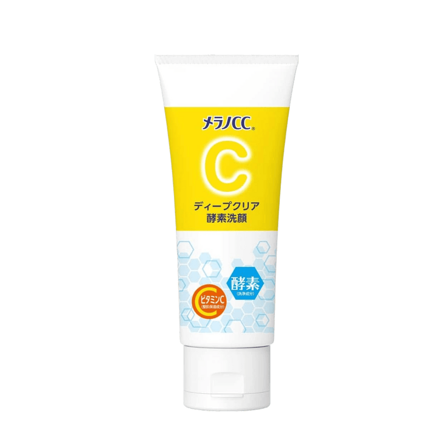 Melano CC Deep Clear Enzyme Cleanser 130g brightening face wash with enzymes and vitamin C for deep pore cleansing and clearer skin