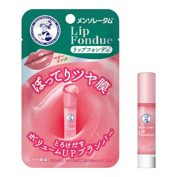 Mentholatum Lip Fondue Baby Pink 3.2g authentic Japan Version glossy tinted lip balm available in Pakistan
