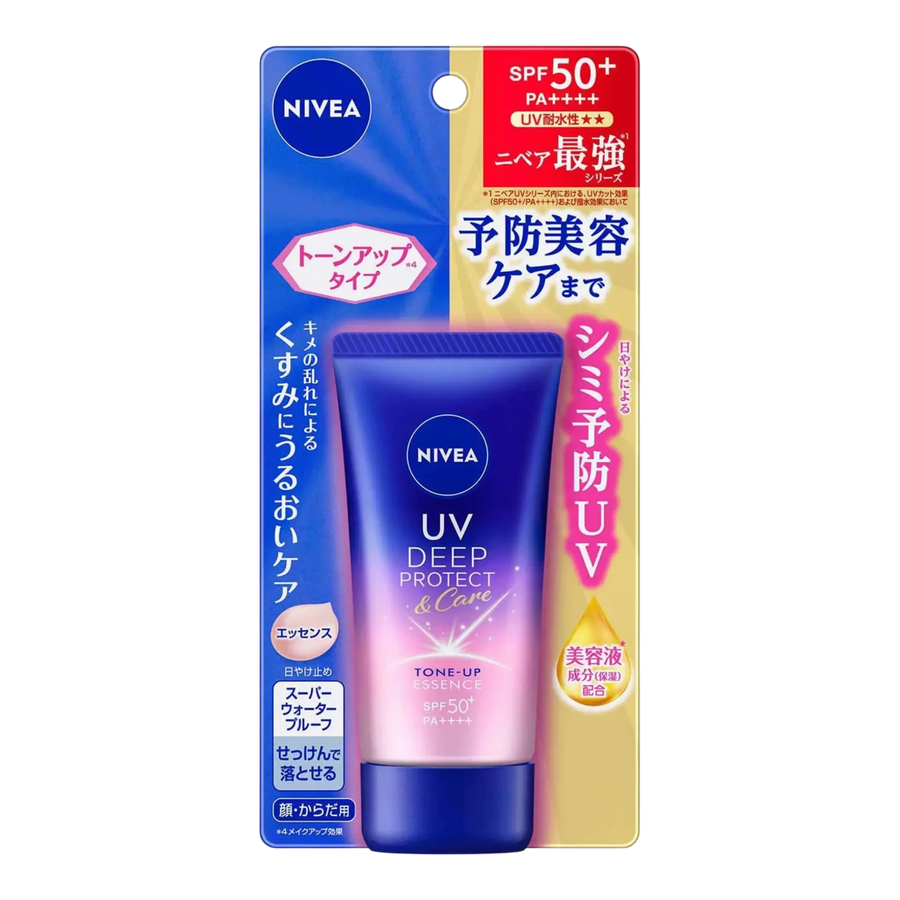 NIVEA UV Deep Protect & Care Tone Up Essence 50g SPF50+ PA++++ authentic Japan Version sunscreen available in Pakistan
