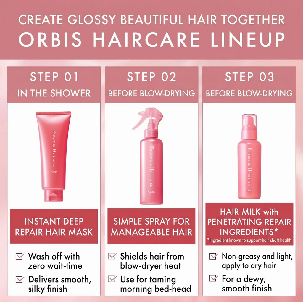 Orbis Essence In Hair Milk 140g – Leave-In Repairing Treatment