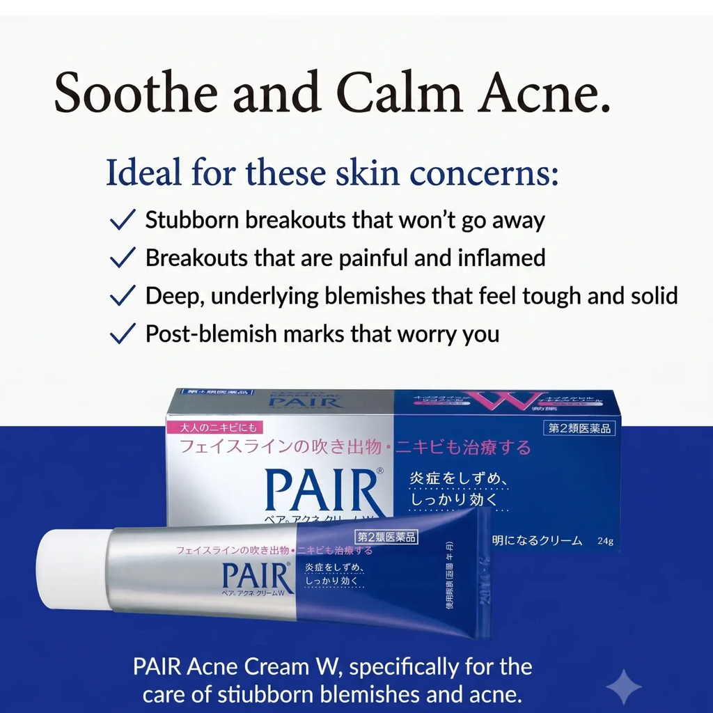Lion Pair Acne Cream W Medicated 24g – Anti-Inflammatory Acne Treatment