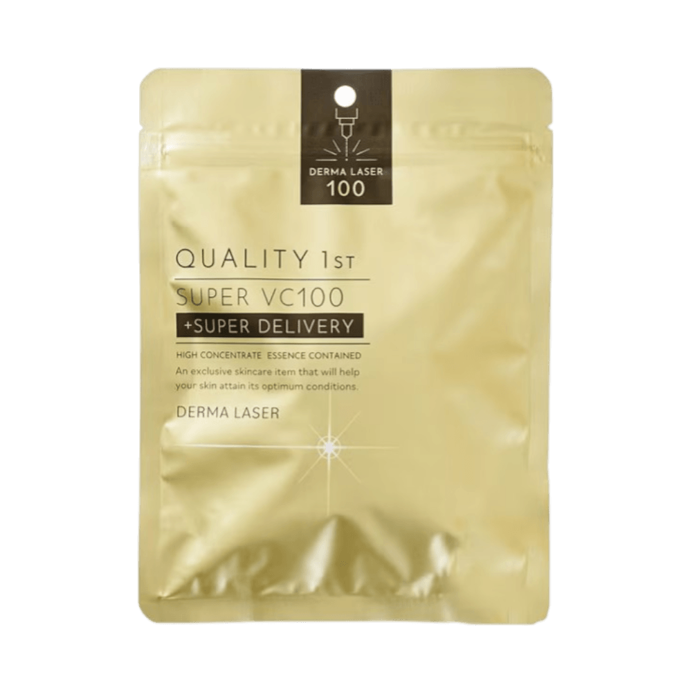 Intensive pore brightening with Derma Laser VC100 Japanese Sheet Mask (Vitamin C)