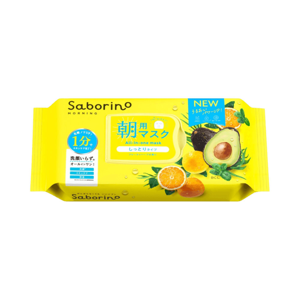 60-second skincare and makeup prep with Saborino Morning Japanese Face Mask