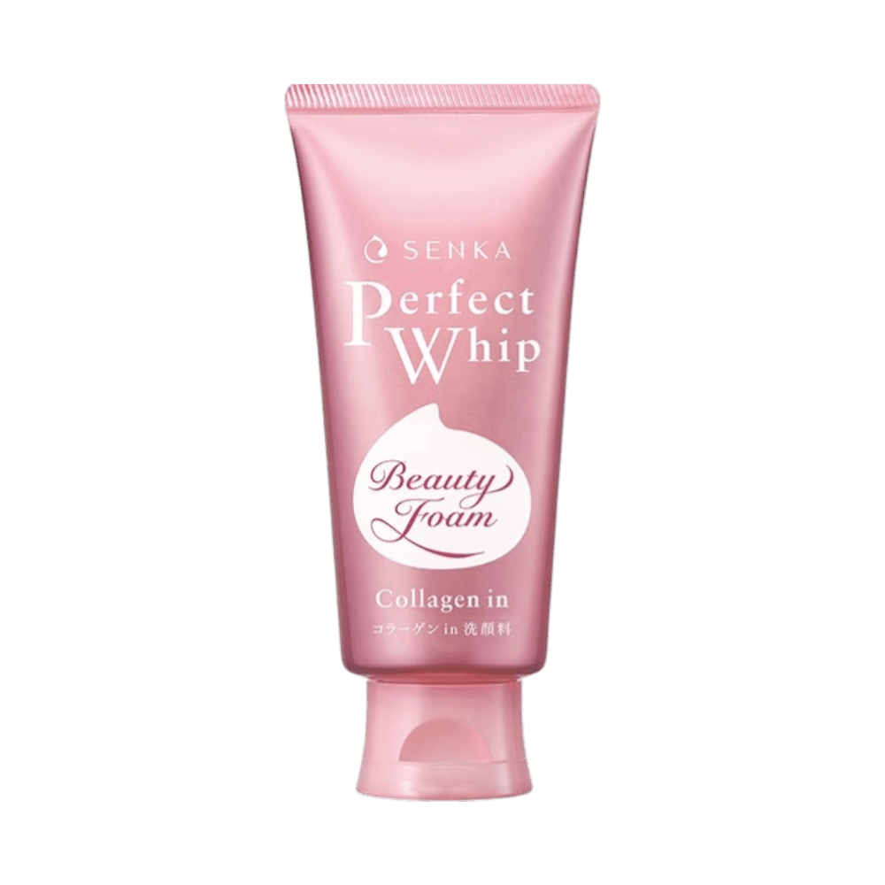 Senka Perfect Whip Collagen In Facial Cleanser 120g moisturizing foaming face wash with collagen for soft hydrated skin