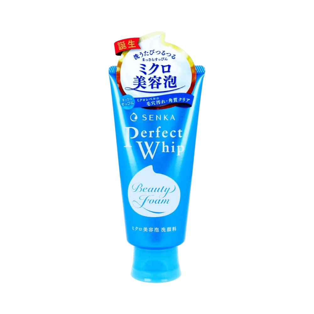 Senka Perfect Whip Facial Cleanser 120g rich foaming face wash for deep cleansing and smooth skin
