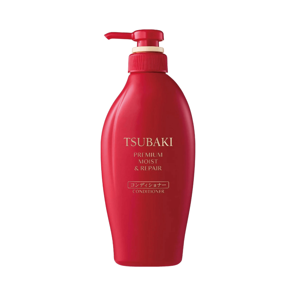 Smooth shiny hair control with Shiseido Tsubaki Premium Moist Japanese Conditioner