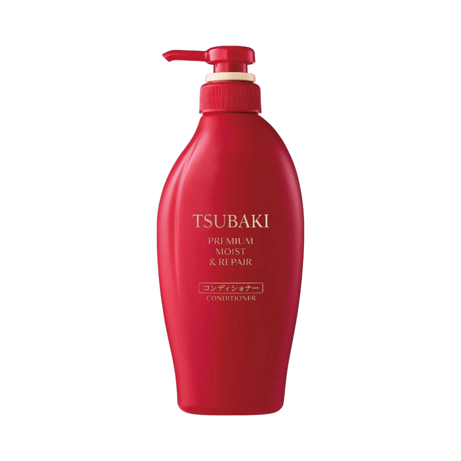 Smooth shiny hair control with Shiseido Tsubaki Premium Moist Japanese Conditioner
