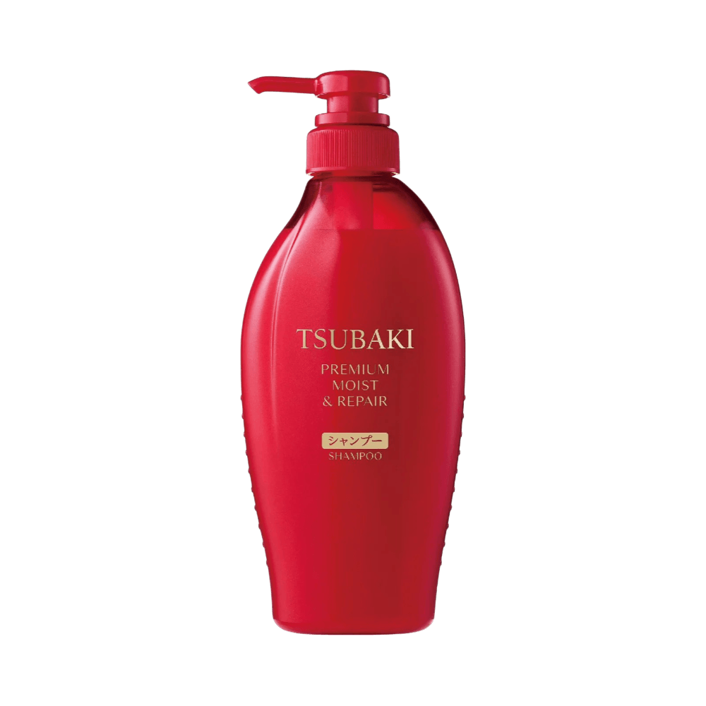 Shiseido Tsubaki Premium Moist Japanese Shampoo for silky repair and frizz control