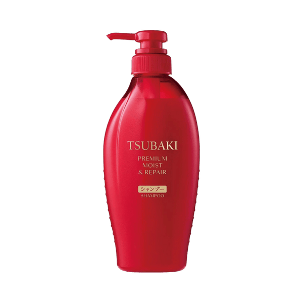 Shiseido Tsubaki Premium Moist Japanese Shampoo for silky repair and frizz control