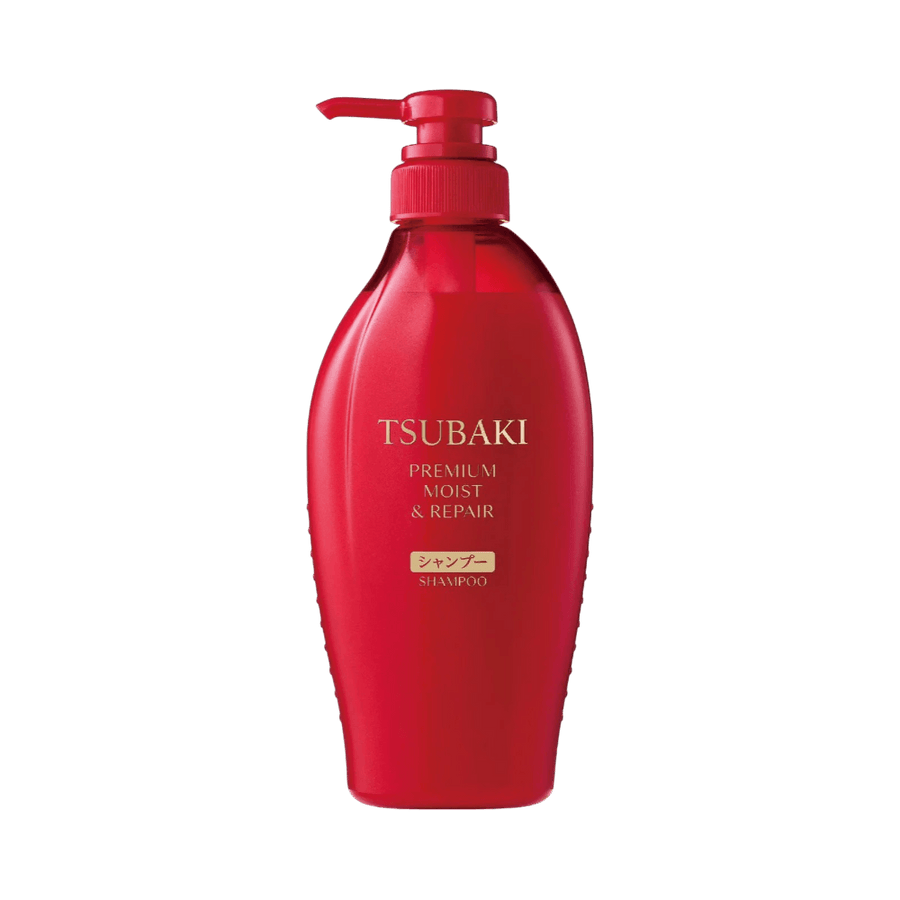 Shiseido Tsubaki Premium Moist Japanese Shampoo for silky repair and frizz control