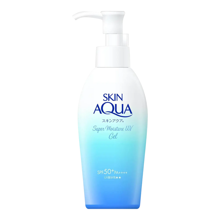 Skin Aqua Super Moisture UV Gel Pump SPF50+ PA++++ 140g authentic Japan Version lightweight sunscreen available in Pakistan