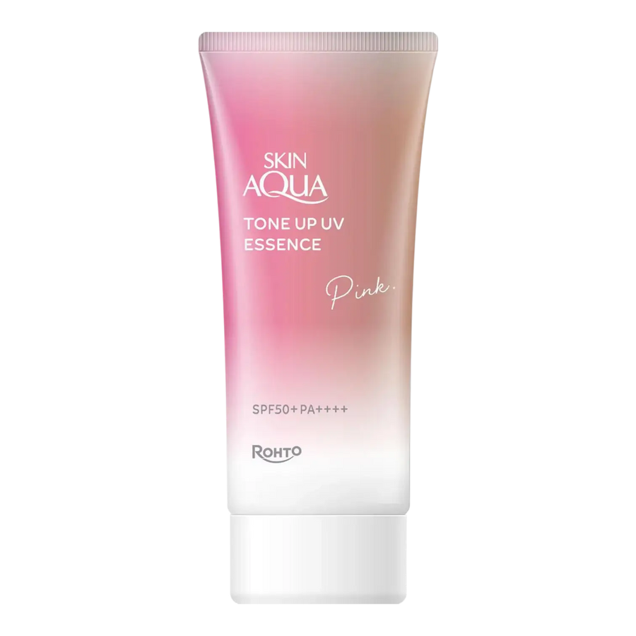 Skin Aqua Tone Up UV Essence Pink SPF50+ PA++++ 70g authentic Japan Version tone-up sunscreen available in Pakistan
