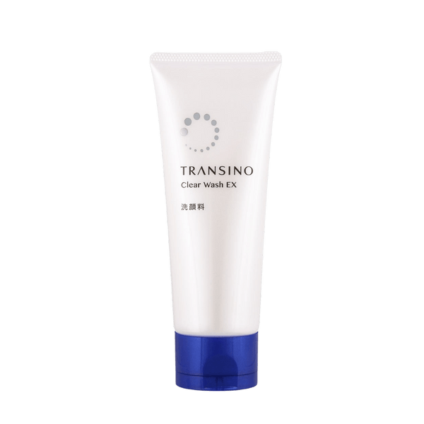 Transino Clear Wash EX Brightening Face Wash creamy purifying cleanser removing dullness for a bright glowing skin tone, 100g
