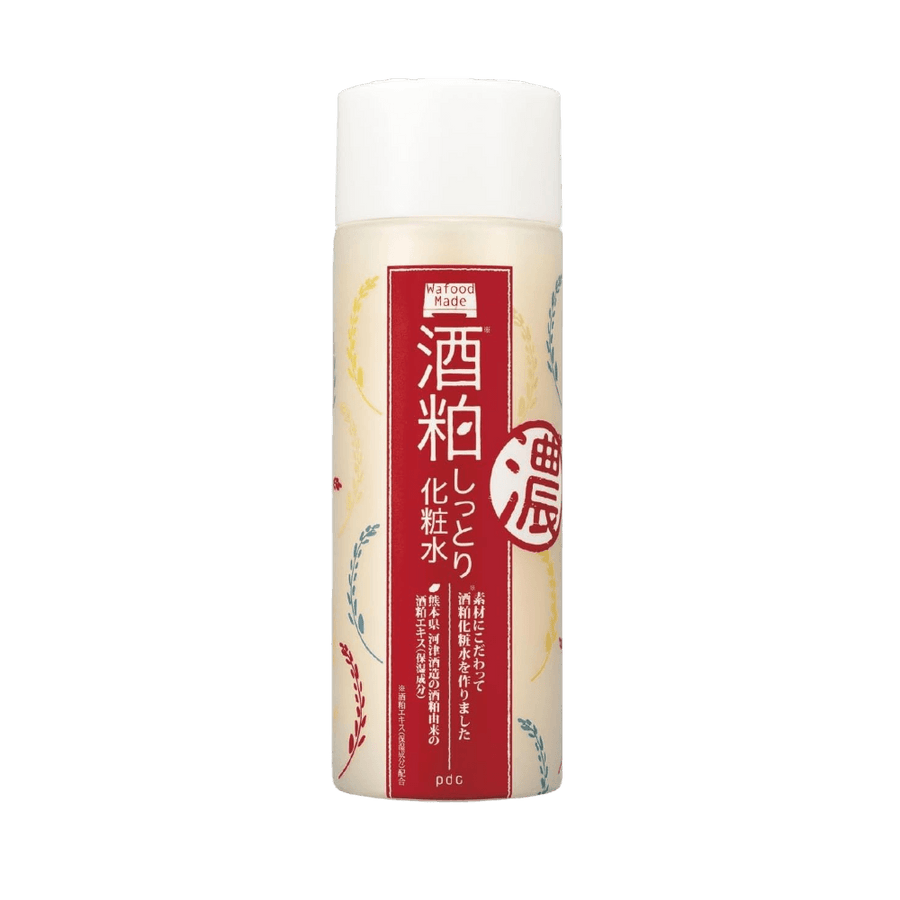Wafood Made Sake Kasu Moist Lotion 190ml with sake lees extract from Kumamoto for smooth and bright hydrated skin
